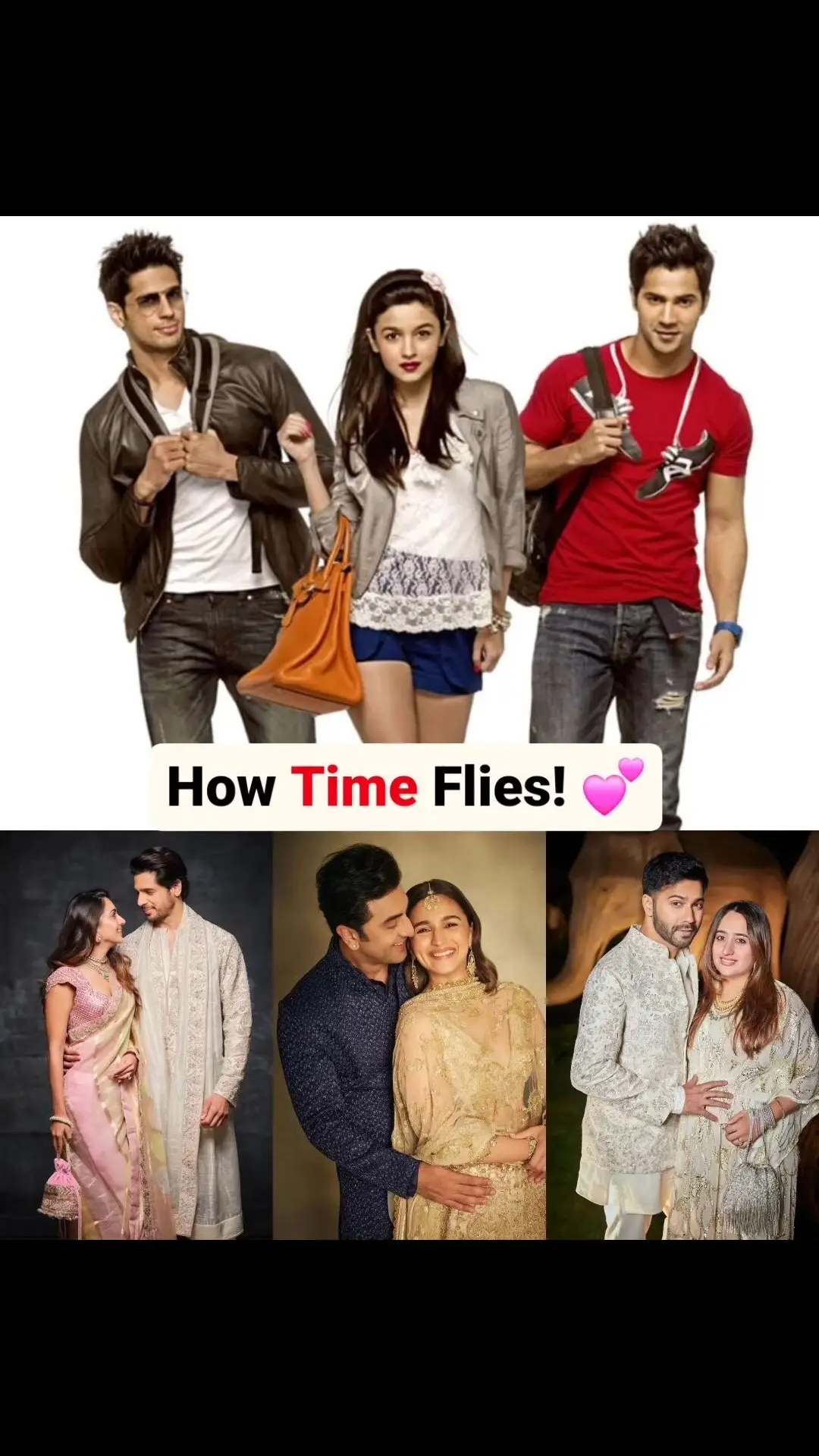 As the reel rolls on, our trio of friends watches the time fly by. #students #aliaabhatt #varundhawan #siddharthmalhotra #bollywood #foryou #pourtoi #viral #india #frypgシ #celebrity 