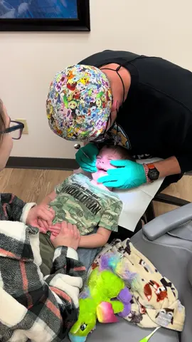 Think your toddler is too young to tolerate a trip to the dentist? Lap exams can make them WAY more comfortable! This little guy did amazing!