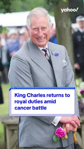 #KingCharles returns to royal duties amid cancer battle 👑 #kingcharlesiii #britishroyalfamily #britishroyals #yahooaustralia 
