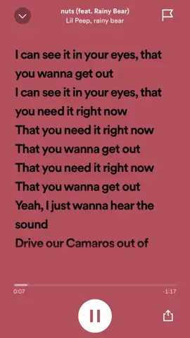 Nuts- lil peep, rainy bear #spotify #🎧🎶 #lilpeep #rainy #bestsongever #draft #songlyrics #fypシ #dontflop #bestpart #thissong😍 #🎧🎶 #spotify #trending #lovethis #songlyrics #😫 
