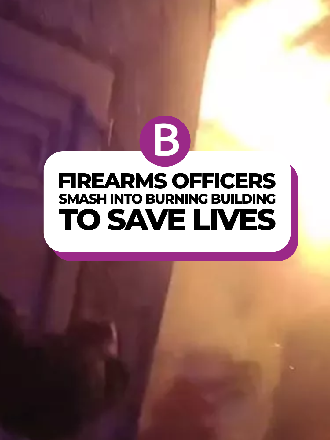 Dramatic footage has been released of firearms officers running into a burning building #birmingham #bimringhamuk #westmidlands #westmidlandspolice