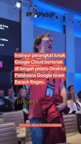 From the river to the see Palestine Will be free 🇵🇸🕊️ Seorang pekerja Google protes akan kekerasan yang dilakukan Israel ke Palestina. 🇵🇸 Insinyur perangkat lunak Google Cloud berteriak di tengah pidato Direktur Pelaksana Google Israel  Barack Regev.💻 Yuk kita suarakan bareng-bareng 🔊