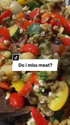 Save this MEDITERRANEAN GNOCCHI (15-minute dinner!)🍅🌱 Ingredients:  16 oz gnocchi  1 tbsp olive oil  1 cup halved cherry tomatoes  3 cloves minced garlic 1 diced zucchini  1 diced red onion  1 diced red bell pepper 1 14 oz can brown lentils rinsed and drained 1/2 cup vegan feta 1/4 cup sliced kalamata olives 1/4 cup sliced sun-dried tomatoes  Dressing:  3 tbsp olive oil 2 tbsp red wine vinegar 2 tbsp chopped fresh parsley  1/4 tsp garlic powder or 1 tsp fresh 2 tbsp hummus 1 tsp dried oregano  Salt + pepper to taste Instructions:  1. In a pan, saute zucchini, red onion, garlic, red bell pepper in olive oil until tender.  2. While veggies cook, pan fry gnocchi in a pan until golden brown (I use trader joes cauliflower gnocchi). 3. Whisk dressing ingredients in a bowl 4. Assemble everything in a bowl including cooked gnocchi, lentils, sautéed veggies, feta, olives, sun dried tomatoes, and the dressing.  5. Gently toss and combine. Enjoy!  6. Store in the fridge for 2-3 days. #plantbased #healthylunch #mealideas 