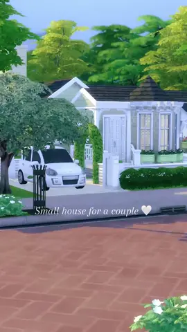 Sims 4 - small house for a couple (no cc) 🤍 #sims4 #sims4house #sims4build 