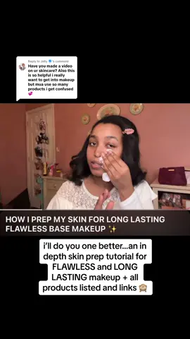 Replying to @Jelly 🪼 skin prep is literally the KEY to the best makeup base so heres my in depth tutorial on how i do mine!! 🫶🏽 #basemakeup #skinprep #skinprepformakeup 