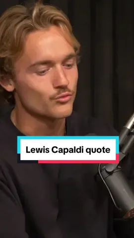 Love this quote from Lewis Capaldi. Episode 5 is now live 🎙️ #thepocketpodcast #quoteoftheday #quote #fame @Chris Griffin 