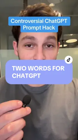 The two magic words to use with ChatGPT…  #artificialintelligence #ai #chatgpt