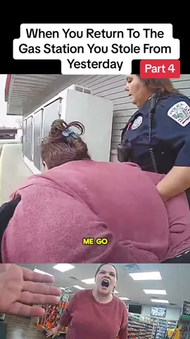 When You Return To The Gas Station You Stole From Yesterday #cops #copsoftiktok #police #policeoftiktok #jail #arrested #karen #karensgoingwild #usa #flypシ 