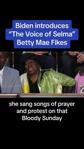 One of President Joe Biden's guests tonight was legendary civil rights leader Betty Mae Fikes, who marched with the late John Lewis on March 7, 1965, from Selma to Montgomery in support of voting rights. The day became known as Bloody Sunday when police beat Lewis and others as they tried to cross a bridge over the Alabama River that was named for Ku Klux Klan leader Edmund Pettus, who was a U.S. senator. 