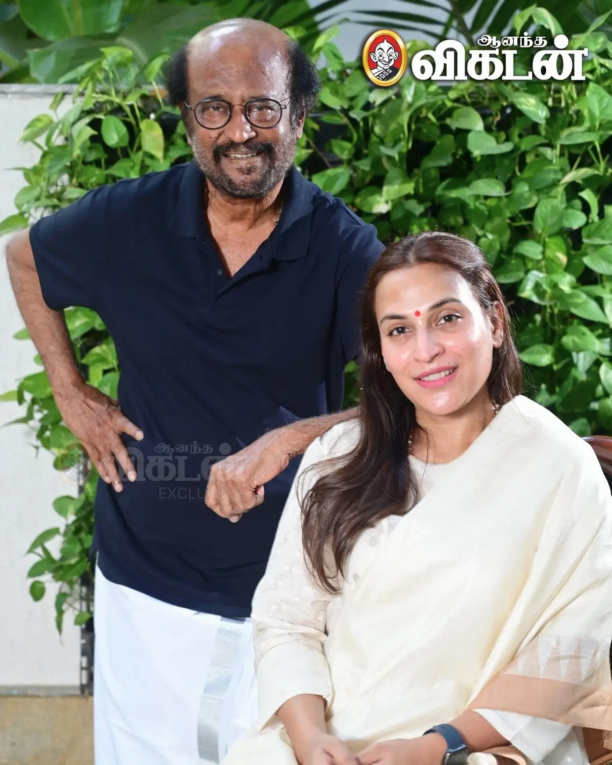 A father's legacy, a daughter's pride. 🌟 Ananda Vikatan Wrapper Shoot with the one and only Super Star Rajinikanth and his daughter Aishwarya Rajinikanth 📸 📸 Captured by Rajasekaran #Rajinikanth | #AishwaryaRajinikanth | #beziquestreams  #kollywood #tamilmovie #tamilcinema  #superstar #rajini 