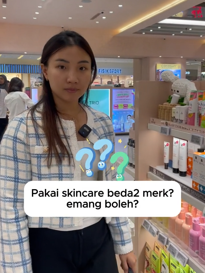 Emang boleh pakai skincare beda2 merk? #funskincare