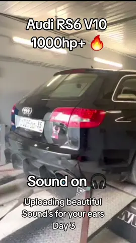 Audi RS6 1000hp+ Sound on Dyno! #CapCut #sound #foryou #launch #audi #audirs6 #audirs6avant #carsoftiktok #v10 #v10engine #lamborghiniv10 