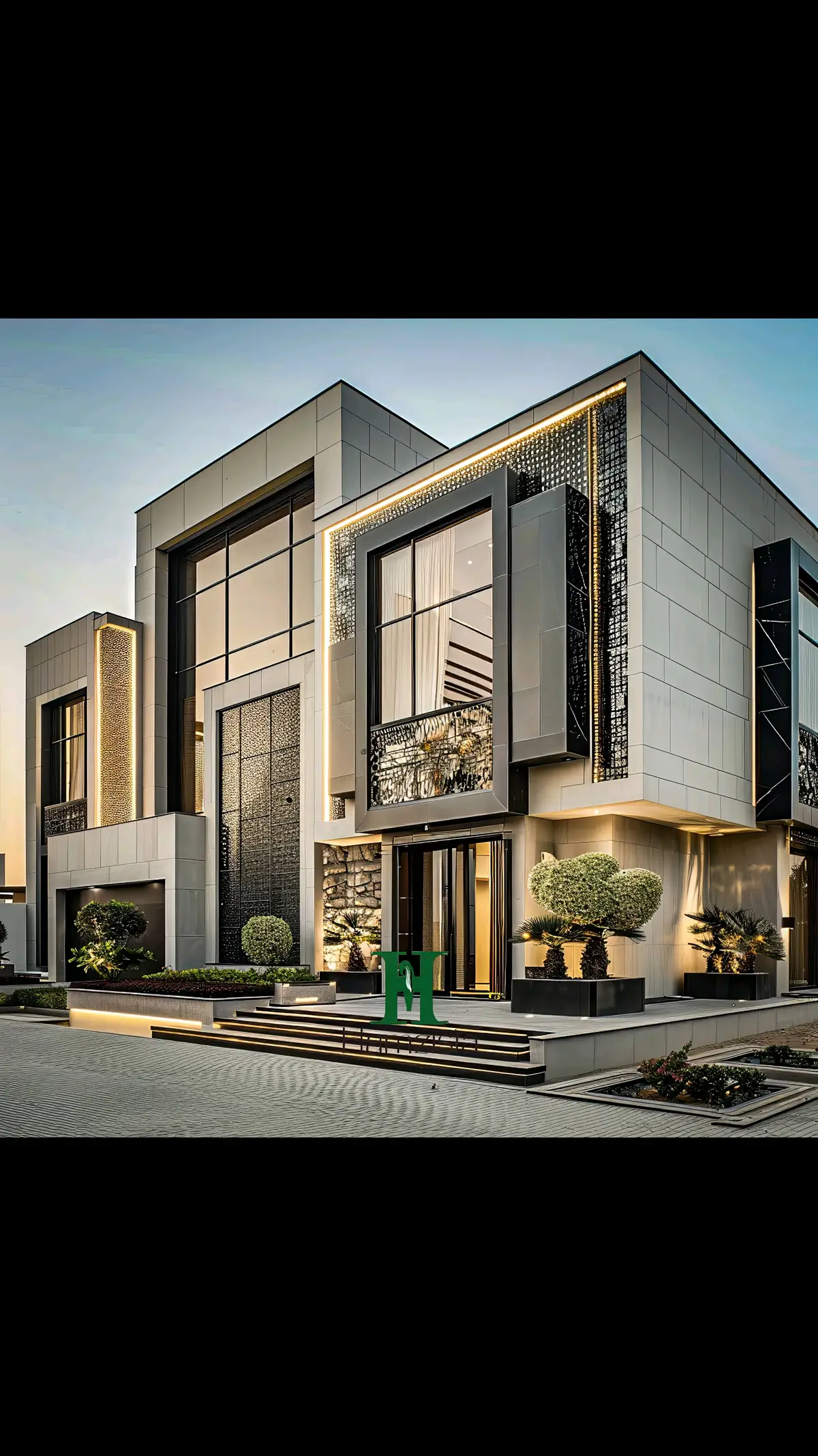 Immerse yourself in the architectural opus that celebrates the marriage of art and engineering, creating a visual feast for the eyes and a haven for the soul in this stunning elevation. . . . . . . . . . #architecturedesign #LuxuryHome #luxuryrealestate #hamzista 