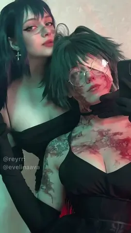 С 8 марта девочки 💐// мы с прекрасной @reyrri 💐🩷// inst: evelinaava and reyrri #utahimeiori #utahime #maki #makizenin #jujutsukaisen 