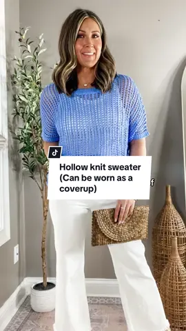 Dokotoo Womens Summer Scoop Neck Short Sleeve Sweater Casual Crochet Hollow Out Knit Tops Pullover Shirts Beach Coverup @dokotooofficial @DOKOTOO-US #sweater #coverup #springbreak #spring #resortwear #tiktokshop #springshopping 