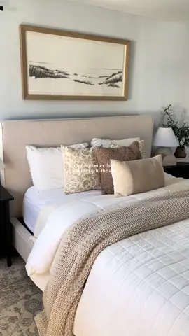 my cozy bedroom on a sunny morning #homedecor #neutralaesthetic #neutralhome #bedroominspo #bedroomideas #bedroomaesthetic 