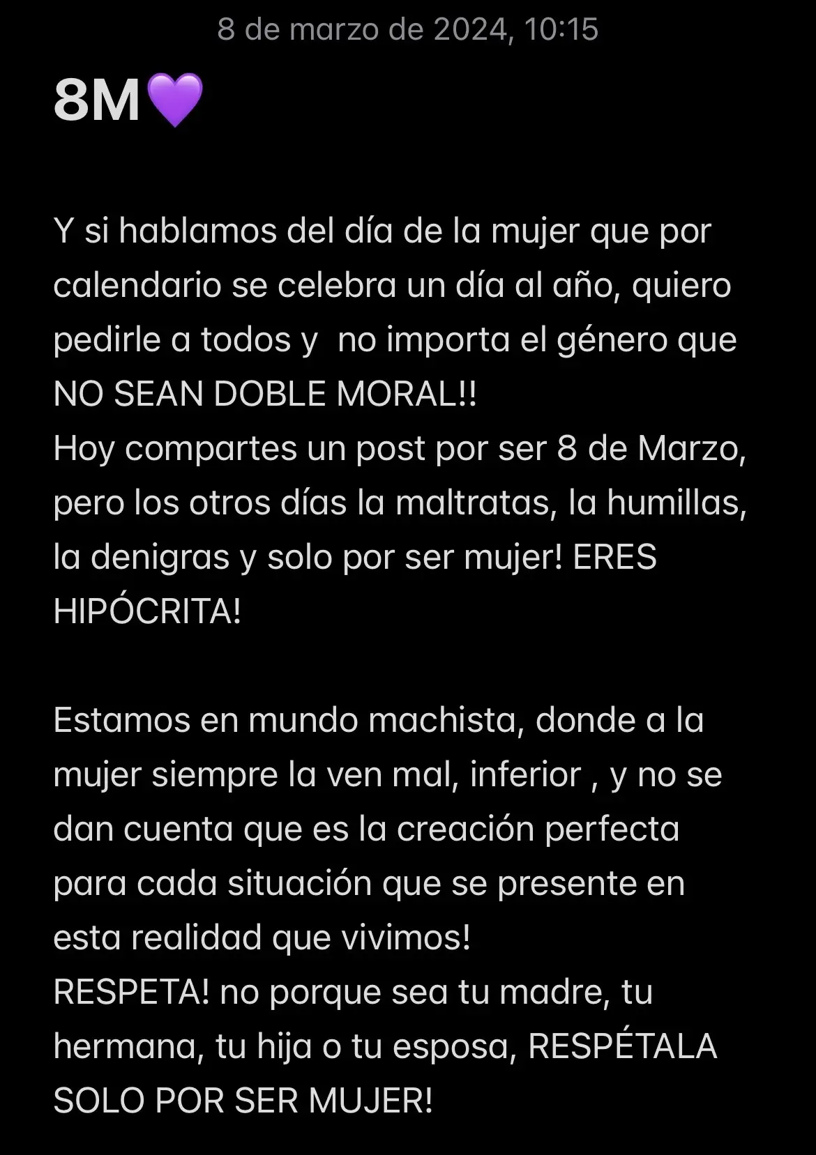 #diadelamujer #8M #8demarzo #viralvideo #paratiiiiiiiiiiiiiiiiiiiiiiiiiiiiiii #8demarzo💜 #violencia #sinmiedo #mujeresfuertes 