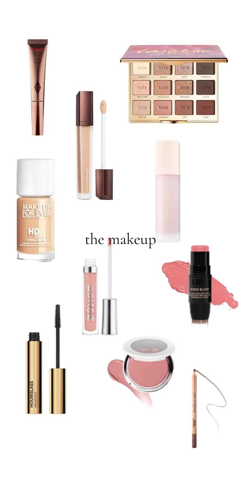 my obsession with makeup is crazyyy.  #makeup #beauty #makeuplook #sephora #rarebeauty #makeupforever #nudestix #hourglass 