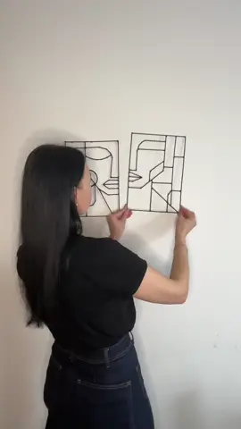 DIY Geometric picture He&She 🖤 made of bamboo sticks #DIY#diycraft#diyideas#diyhomedecor#diytutorial#homedecorideas#himedecor#homedecor#couple