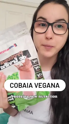 COBAIA VEGANA Experimentando a proteína vegana da New Nutrition!  Deixei minha opinião no vídeo e você? Já experimentou? Me conta aqui em baixo 👇🌱 #vegan #veganismo #proteinavegana 
