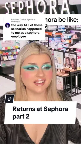 Replying to @Carlos Aguilar #greenscreen hope y’all like the continuing saga 🤣 #retail #pov #customerservice #foryou #foryoupage #sephora