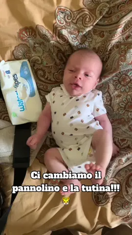 Missione Tata Vi porto con me…🐯❤️ #babysitter #tata #baby #neonato @Pampers @baby funny 