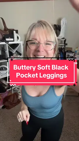 Buttery Soft Black Leggings in a 3 pack 🤩 #butterleggings #pocketleggings #squatproofleggings #coopersbunch #buttersoftleggings #blackleggings 