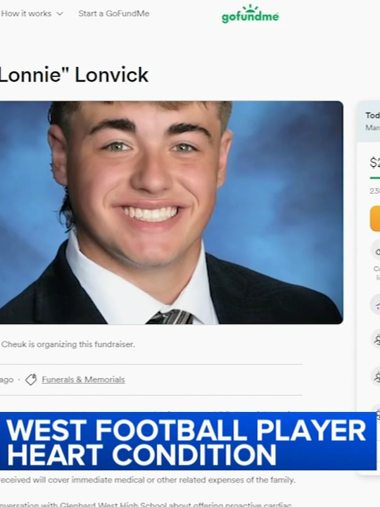 A memorial was held Friday for a suburban high school football player who died from what's described as an 