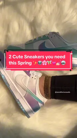 which shoe are you choosing?👽🌸🧚🏻✨more pairs on ig (sneakherscanada) #nikedunk #nikedunklow #streetwear #themboys #unboxinghaul #sneakersforwomen #springoutfit #streetwear #StreetStyle #cuteshoes #cuteoutfits #springfashion #hypebeast #jordan1 #sneakerunboxing #perfectshoes #prettysneakers #shoes #pinkpinkpink #pinkfashion #fashionista #sneakerhead 