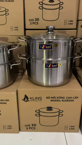 Bộ xửng hấp Klins inox 430 dùng được bếp từ.thông tin giá và mô tả anh chị em bấm vào link màu vàng giúp e nhé #LearnOnTikTok #xuhuong #nồi #giadung #giadungtienich #giadungthongminh #giadungtienloi 