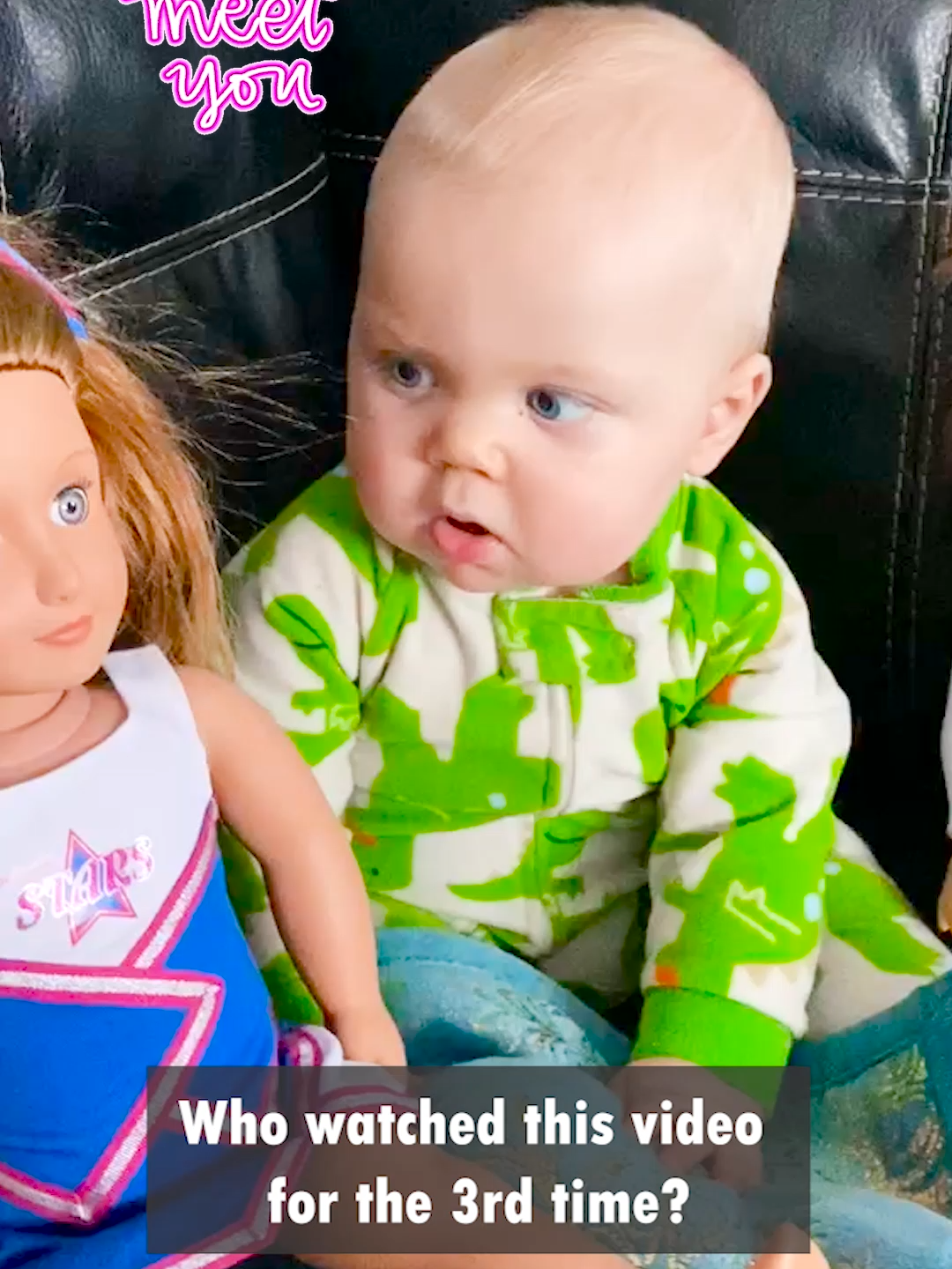 Who watched this video for the 3rd time 😂😂 #baby  #adorablebabies  #newborn  #toy  #funny  #funnybaby #doll #confused  #shorts  #trending  #cutebaby  #viral #funnyvideo #babyandtoy