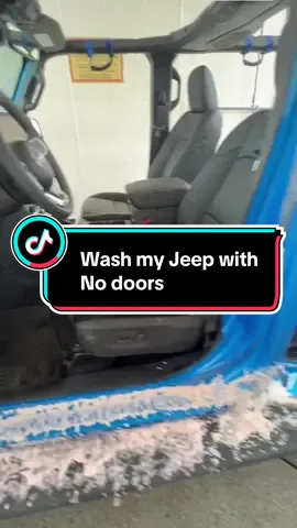 Rained the next day… 😩 #jeep #jeepwrangler #jeeplife #carwash #carwashing 