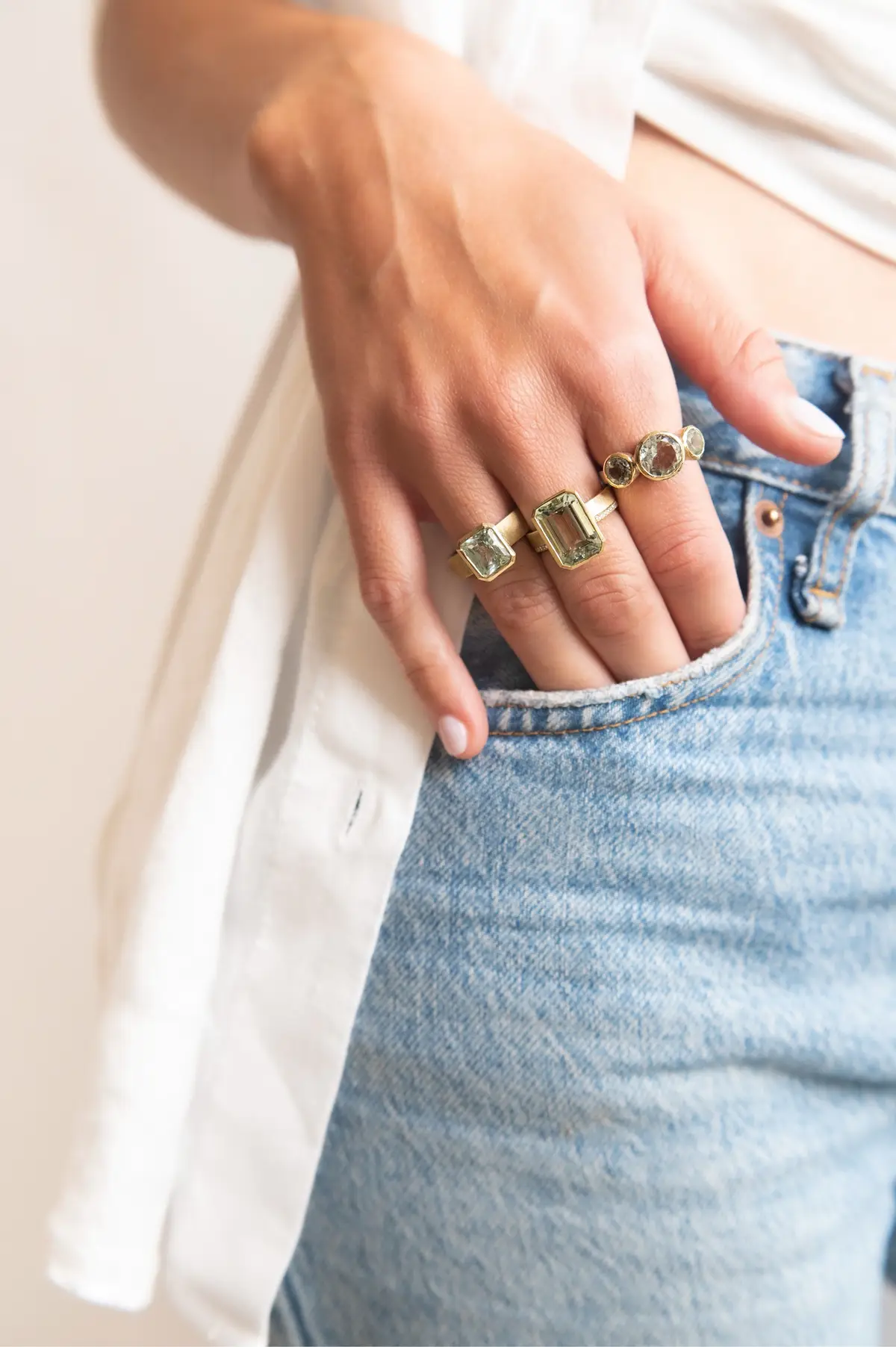 Some of my favourite shots from our shoot last year! 📸  Check out the full collection online  - #evergreen #jewellery #contemporaryart #photoshoot #jewellerytiktok #womanownedbusiness #womenpower 