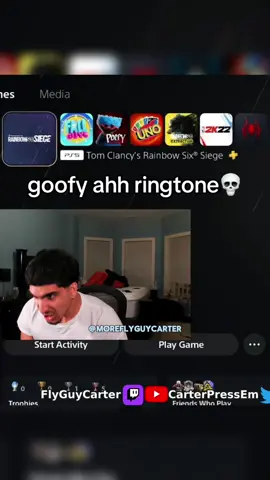 bros ringtone mad goofy💀😭 #fyp #viral #foryoupage #flyguycarter #funny #streamer #twitchclips 