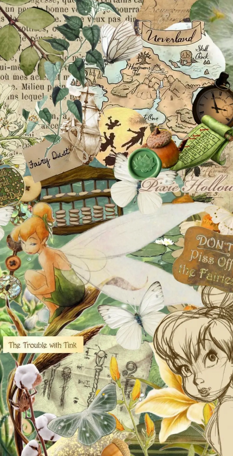 TINKER BELL 💚 #tinkerbell #disney #princess #wallpaper 