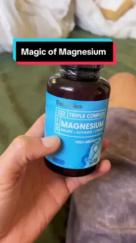 Magnesium works like magic #magnesium #wellnesstips #ad #StressRelief #magnesiumdeficiency #tiktokmademebuyit #supplements 