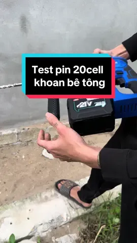 Test pin 20cell 10ah khoan bê tông chống ngắt tải #h4ttools #pin20cell #pin20cellmakita 