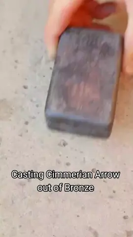 Casting Cimmerian Arrow out of Bronze#randomfacts #Shorts 