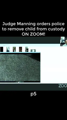 Judge Manning orders police to remove child from custody ON ZOOM! #trending  #court  #judge