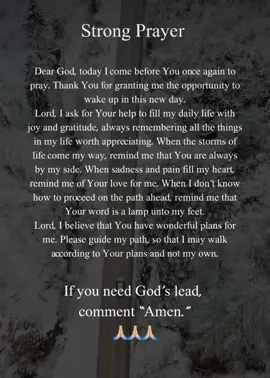 Dear God, thank you for waking me up today. Thank you for giving me another day to live and experience the beauty of life. Thank you for all the blessings you have given me and my family. Lord please protect us and show us the right path. In Jesus name we pray, Amen 🙏🏼 #prayer #sunday #morning #thankful #blessed #fyp #foryou 🤍