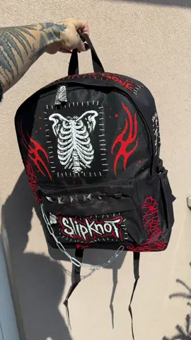 New custom backpack #slipknot #rammstein #custombackpack #customized #metal #customclothing #3city 