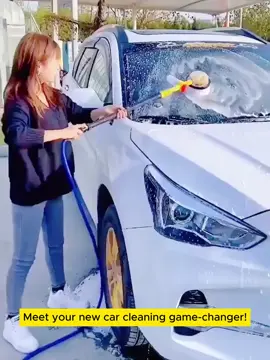 🚗360° Automatic Rotating Mop Makes Car Washing a Breeze!✨ 💪 x20 Quicker Than Normal Washing 😎 360° Rotating+ Foam spray+ High-pressure Rinsing 3 in 1 Design #foryou #LearnOnTikTok #viral #trending