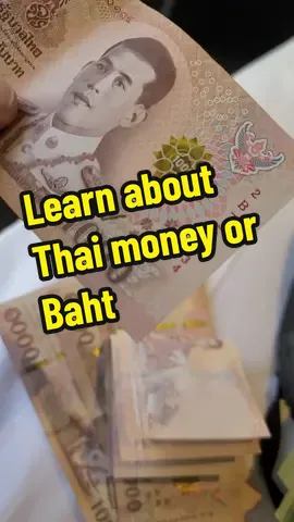 Thai money or Baht. THB is used for most transactions in Thailand. Big stores and businesses will also take credit cards, but mostly you'll be dealing in cash for common transactions.  #Thailand #thaibaht #baht #currency #learnmoney #thb #travelthailand 