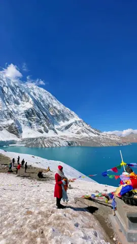 Tilicho Lake, Manang, Nepal Tilicho Lake is located in Manang district of Nepal at an altitude of 4,949 meters. It is one of the highest lakes in the world. 🎥 sabindra_paudel #nepal #fypシ゚viral #nepal🇳🇵#travellife #manang #tilicholake #himalayas #travelbucketlist 