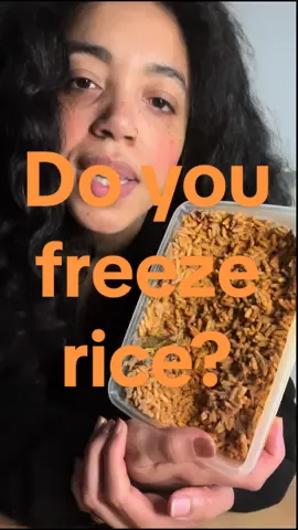 Who else freezes rice? #jollofrice #LearnOnTikTok #foodlovers #recipeinspiration #blackfood #ricedishes #Recipe 