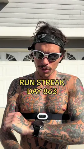 Run streak day 863, 20 mile workout