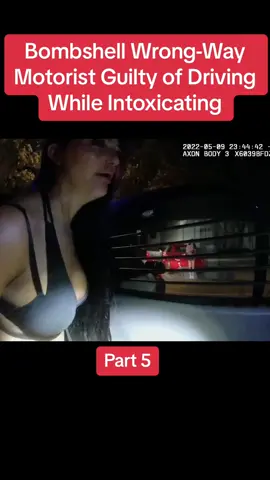Bombshell Wrong-Way Motorist Guilty of Driving While Intoxicating
