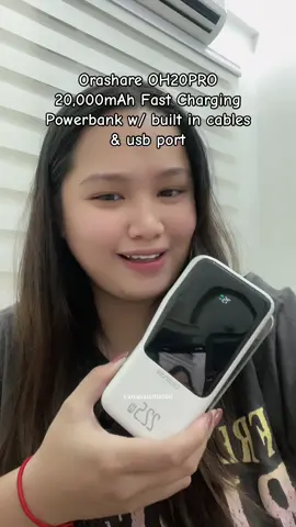 Orashare OH20PRO 20,000mAh Fast Charging Powerbank w/ built in cables & usb port #orasharepowerbank #orashareoh20pro #orashareoh20pro20000powerbank #powerbankwithbuiltincable 
