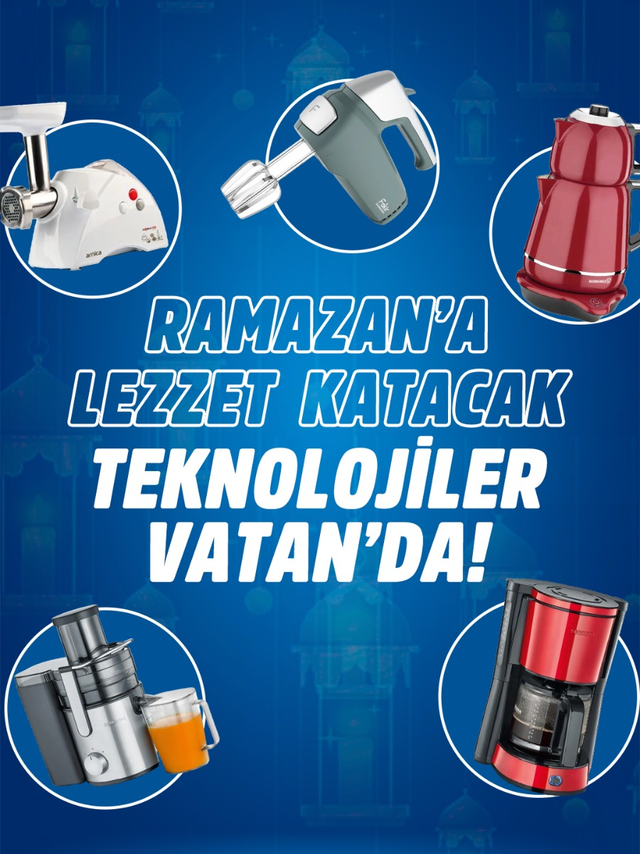 Ramazan’da sofranıza lezzet katacak teknolojiler Vatan’da! 🌙 Ramazan ayında her ihtiyaca uygun teknolojik ürünler #vatanbilgisayar mağazalarında ve vatanbilgisayar.com’da! #iftar #sahur #ramazan #ramazanayı #teknoloji #vatan