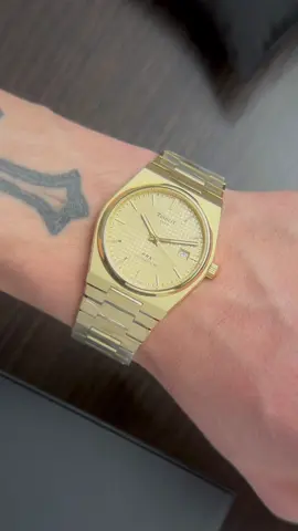 Tissot PRX Powermatic 80 Gold T137.407.33.021.00 #tissot #gold #prx #swisswatches 